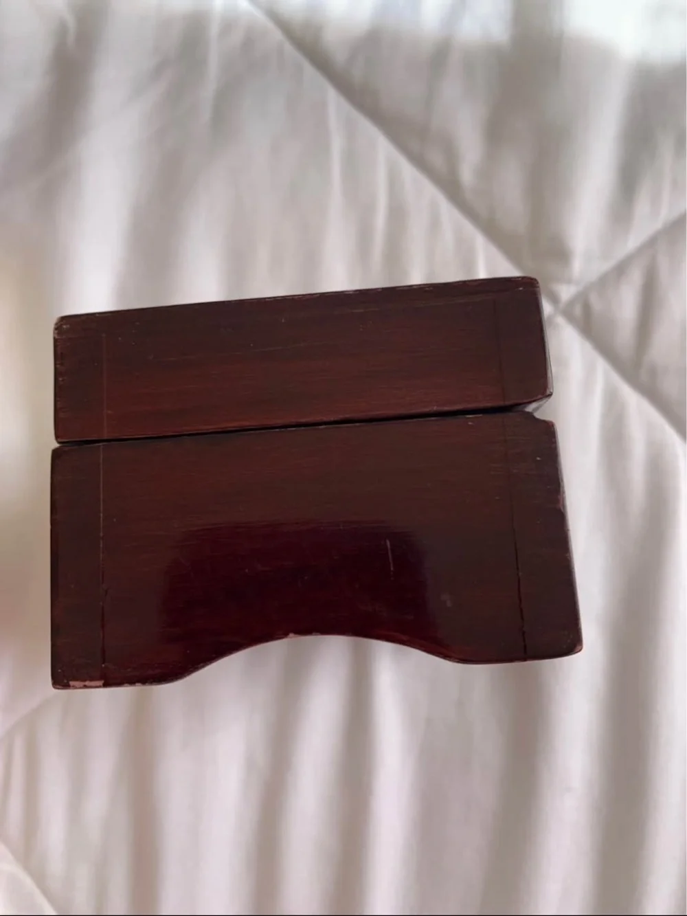 Wooden Ships Pelican Inlay Jewelry Box - Gold and Brown